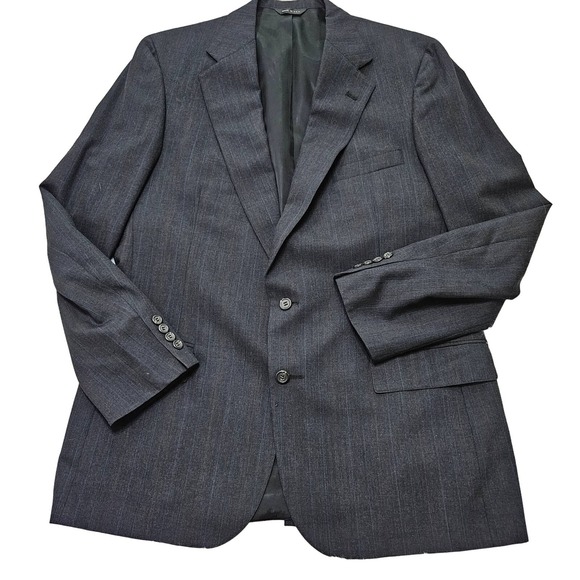 Ralph Lauren Polo University Club Men's VTG Navy Blue Virgin Wool Blazer Size 44 - Picture 1 of 8